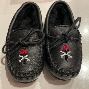 Minnetonka x Opening Ceremony Beaded Torch Slipper Black NIB